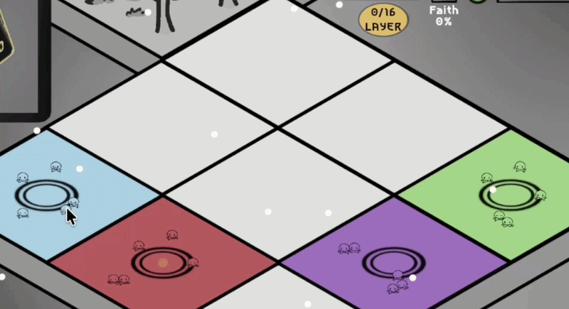 HOLY ROLLER tribe characters showing speech bubble feedback